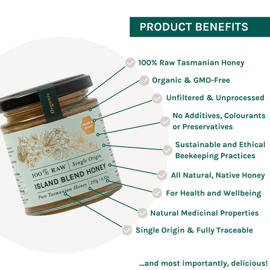 Flinders Island Blend Honey - 100% Raw, Botanical Blend